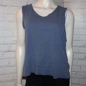 🔵🧊📘 Retro Blue Tank · Basic Editions · Size XL